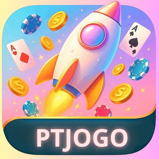 Imagem promocional da PTJOGO mostrando a plataforma e suas vantagens